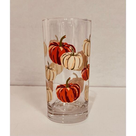 Greenbrier Autumn/Fall Drinking Glasses   3 Tall And 1 Short - Picture 2 of 4